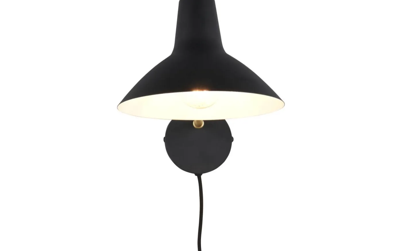 Traveller Vägglampa E27 mattsvart/mattmässing
