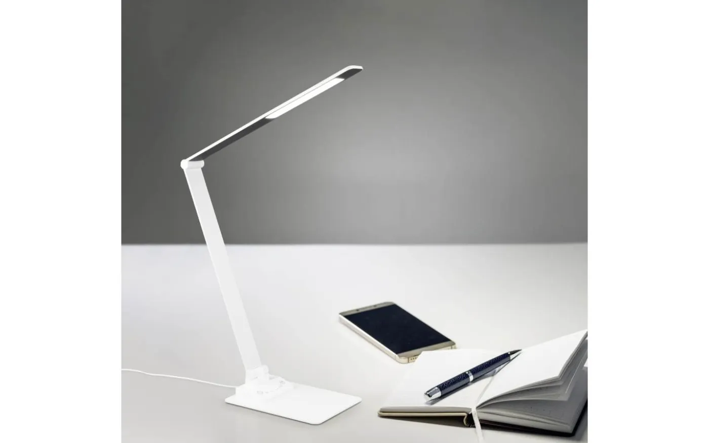 Travis Skrivbordslampa LED matt vit