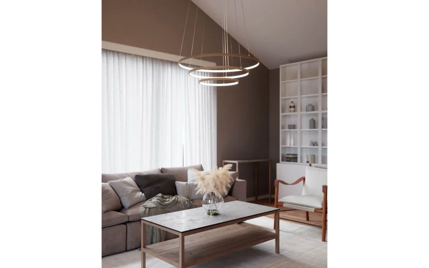 Trione Taklampa LED 80cm Natur
