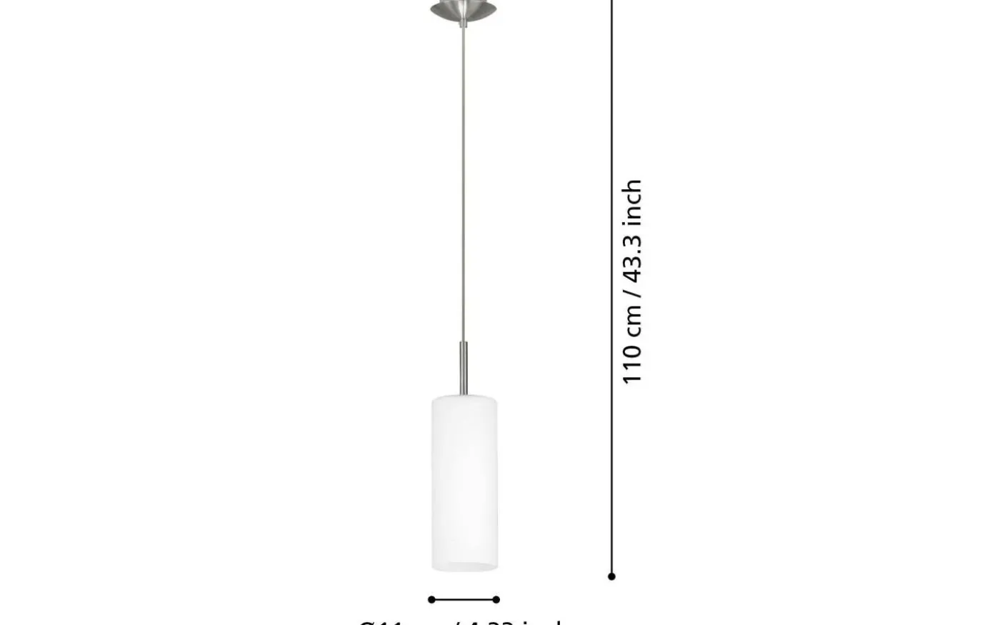 Troy 3 Fönsterlampa 11cm Nickel/Vit