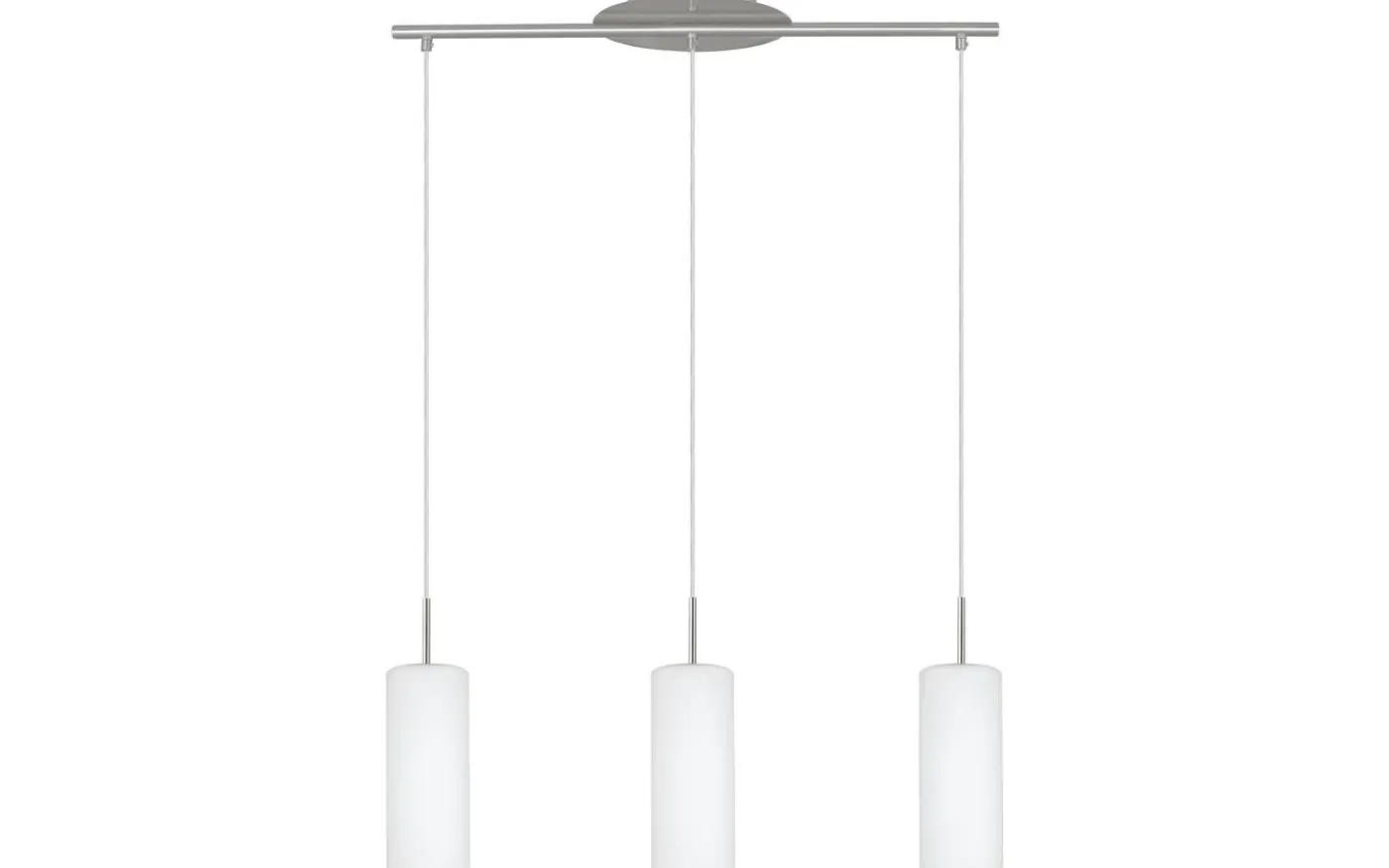 Troy 3 Taklampa 72cm Nickel/Vit