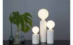 Tub Bordslampa E27 10cm Vit