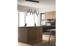 Tubular Takpendel LED 115cm mattsvart