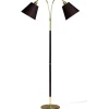 Tullgarn Golvfot 148cm 2L Mässing/Svart