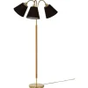 Tullgarn Golvfot 148cm 3L Mässing/Ek