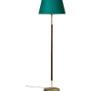 Tullgarn Golvfot 130cm Mässing/Valnöt