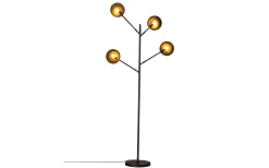 Turno Golvlampa 176cm Svart/Guld