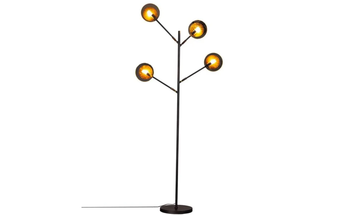 Turno Golvlampa 176cm Svart/Guld