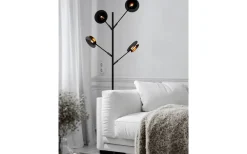 Turno Golvlampa 176cm Svart/Guld