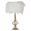 Tutto Bordslampa Fjädrar 54cm Vit