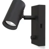Tyson Vägglampa USB Höger Svart
