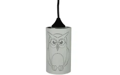 Ugglan Fönsterlampa 8cm Vit