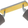 Valbiano Takspotlight 32cm Borstad mässing