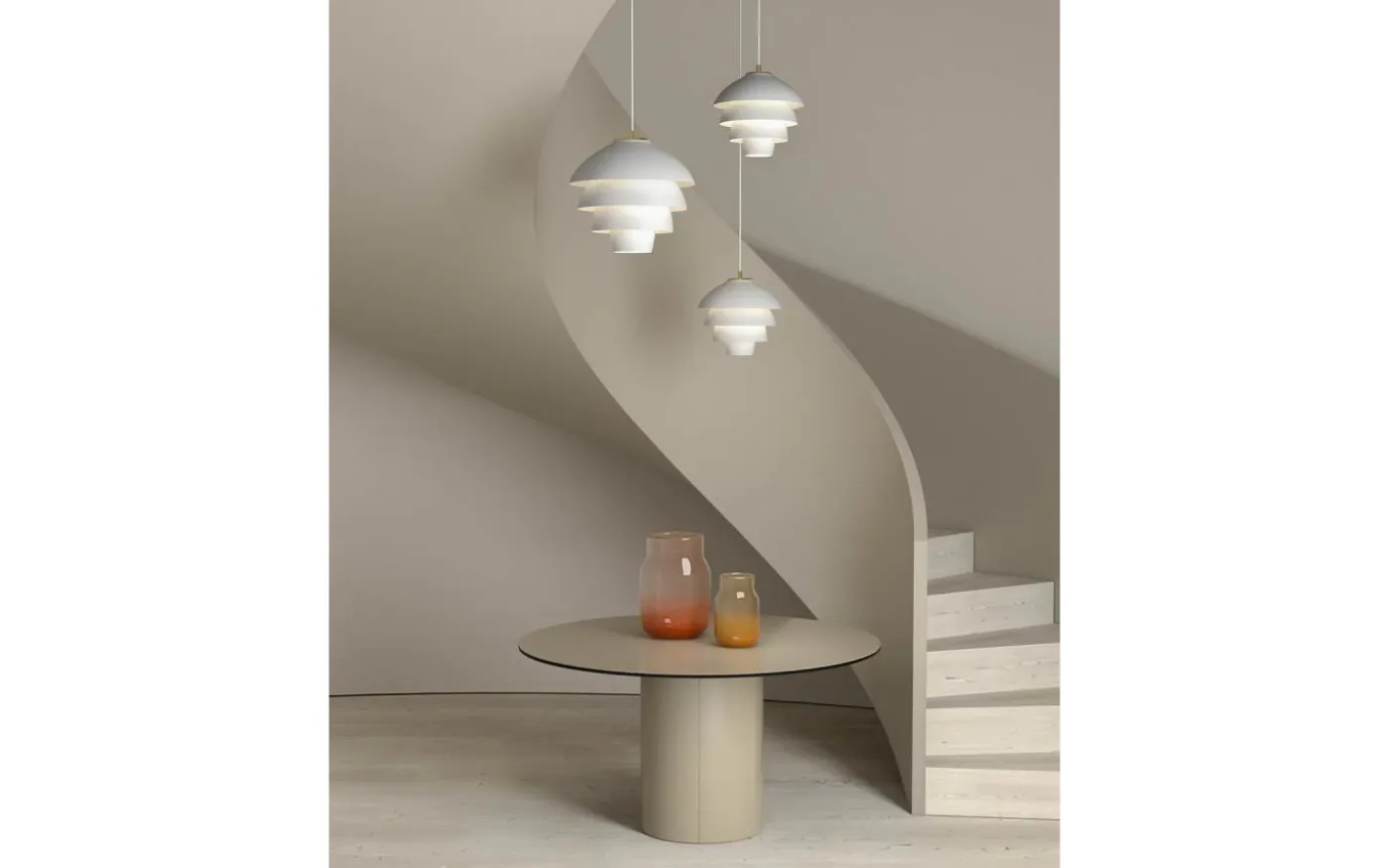 Valencia Taklampa 32cm Vit/Mässing