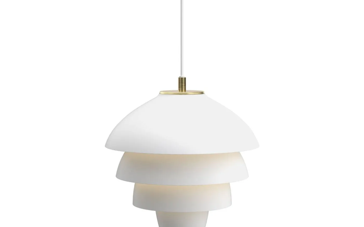 Valencia Taklampa 32cm Vit/Mässing