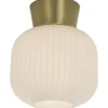 Vanja Plafond 20cm Vit/Matt Mässing