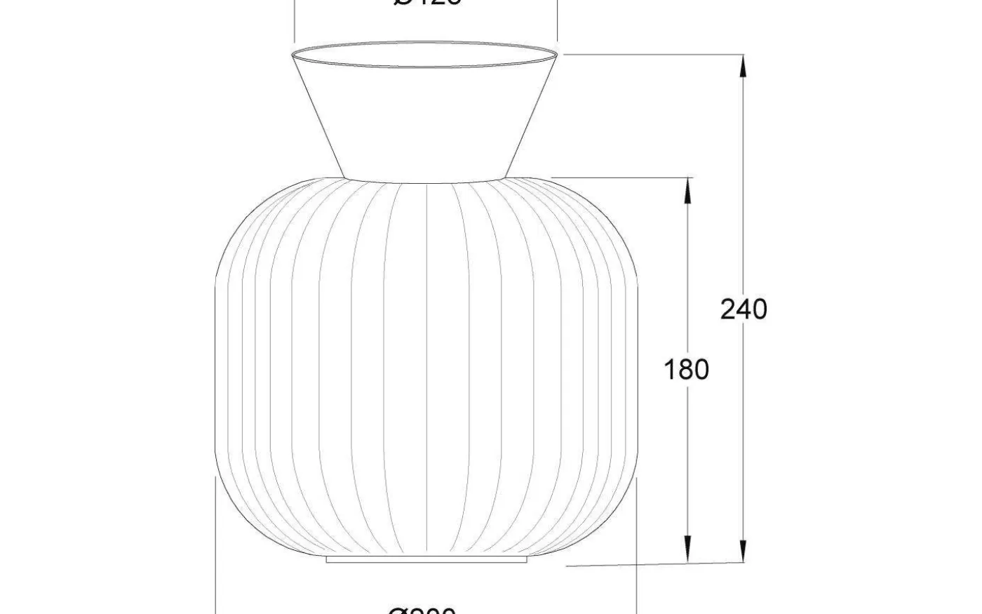 Vanja Plafond 20cm Vit/Stål