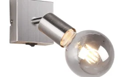 Vannes Spotlight E27 borstat stål