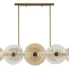 Venedig Taklampa Glas 116cm Guld