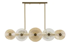 Venedig Taklampa Glas 116cm Guld