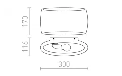 Verita Vägglampa Gips E27