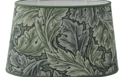 Victorian Leafs Lampskärm Oval 25cm Grön
