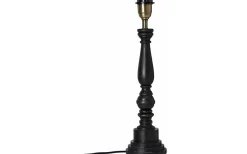 Virkes Lampfot 46cm Svart/Borstad Mässing