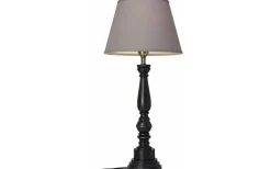 Virkes Lampfot 46cm Svart/Borstad Mässing