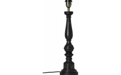 Virkes Lampfot 57cm Svart/Borstad Mässing