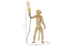 Vivid Bordslampa Apa 55cm Guld