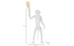 Vivid Bordslampa Apa 55cm Vit