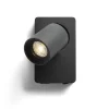 Voltera Vägglampa med USB Svart
