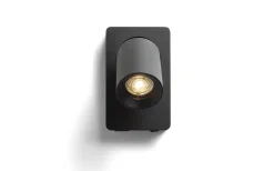 Voltera Vägglampa med USB Svart