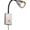 Wanda Vägglampa GU10 borstat stål