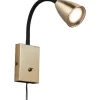 Wanda Vägglampa GU10 matt mässing