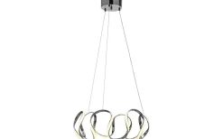 Wave Taklampa 55cm 3-Steg DIM Krom