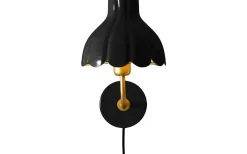 Wells Vägglampa Svart/Guld