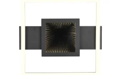 Wheeler Plafond LED fyrkantig mattsvart 3000K