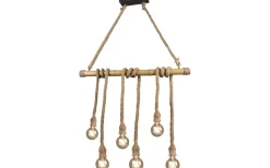 Wilma Takpendel 6xE27 brun/bambu