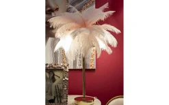 Yoga Bordslampa Palm 55cm Rosa/Guld