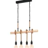 Youngstown Taklampa 70cm 4L Trä/Svart/Hampa