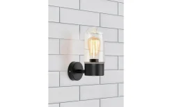 Zen Vägglampa Badrum Svart/Klar IP44