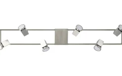 Zeraco Takspotlight 94cm GU10 LED 3000K 6x4,6W Nickel